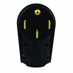 Hughes Auto 50APLUG Power Cord Plug End; Replacement Plug; 50 Amps; Male Ends; With Plug Head Handle Grip; Black