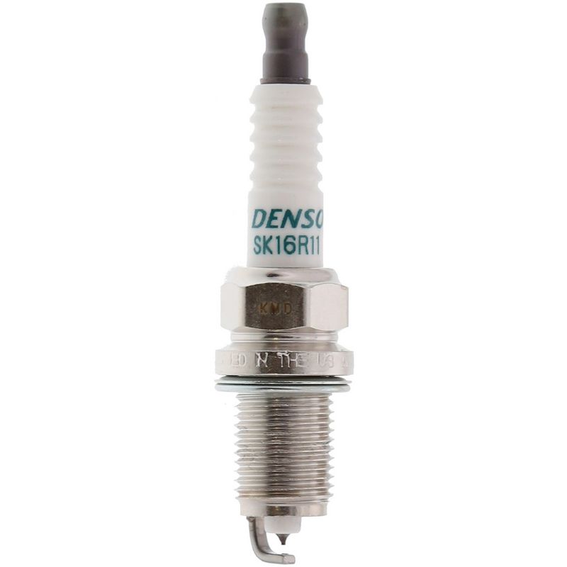 Denso 3324 - Spark Plug; Iridium Long-Life; Resistor; Copper Electrode Core; Iridium Electrode Tip; 14 Millimeter Thread; 16 Millimeter Hex; 1.1 Millimeter Gap; 19 Millimeter Reach; Gasket Seat; Single