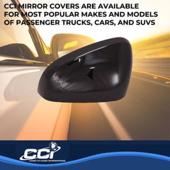 Coast2Coast: MC67549BK Exterior Mirror Cover -  Top Half Cover -  Painted -  Gloss Black -  ABS Plastic -  Set Of 2