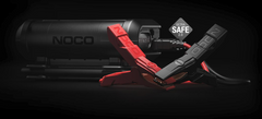 Noco AX65 Battery Portable Jump Starter; Use To Start 12 Volt Lead-Acid Batteries; 2000 Amp Peak; One USB-C Port For Charging Smartphones And Tablets; With 100 PSI Air Compressor; With 100 Lumens LED Flashlight; With Needle Adapter/ Presta Valve Adapter/ Inflatable Toy Adapter/ HD Precision Battery Clamps/ 24 Inch USB-C Cable/ Microfiber Storage Bag