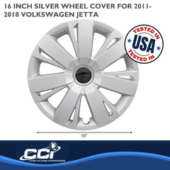 Coast2Coast: IWC53716S Wheel Cover -  16 Inch -  7 Spoke -  Silver -  Plastic -  Set of 4