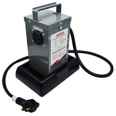 Hughes Auto RVSTND Voltage Booster Stand; Use To Keep RV Voltage Booster Out Of Shallow Water/ Mud/ Dirt/ Moisture; Screw-On Mount; Black; ABS Plastic; With Bunge Strap And Mounting Hardware