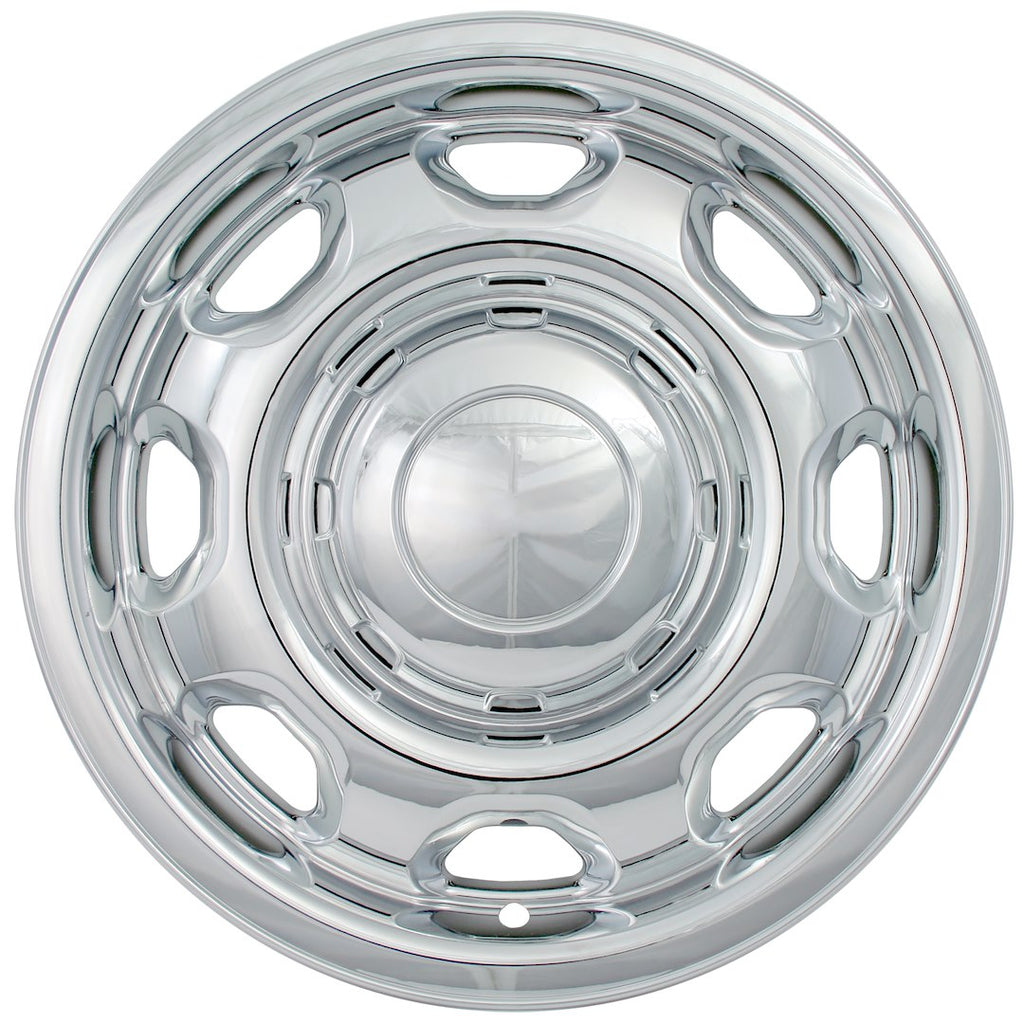 Coast2Coast: IWCIMP80X Wheel Skin -  IMPOSTOR ® -  17 Inch -  8 Spokes -  Snap-On -  Plated -  Chrome -  ABS Plastic -  Set Of 4