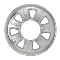 Coast2Coast: IWCIMP21 Wheel Skin -  IMPOSTOR ® -  15 Inch -  7 Dimpled Spokes -  Snap-On -  Plated -  Chrome -  ABS Plastic -  Set Of 4