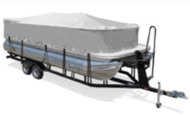 Taylor Made 70210 Boat Cover -  BoatGuard ® -  Used For Trailering -  Pontoon (Playpen) Boat -  Fits 18 To 20 Feet Length With A Beam Width Up To 102 Inch -  Water Repellent -  Gray -  Acrylic Polyester Fabric -  With Storage Bag -  With Tie-Downs -  For Marine Applications