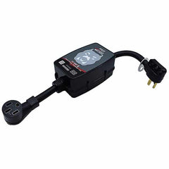 Hughes Auto PWD50-EPO Surge Protector; Protect From Damaging Low/ High Voltage Levels and Power Surges When Connected To Campground Power Supply; Portable; 4800 Joules Of Advanced Surge Protection; 50 Amp; Bluetooth Connectivity; With Fault Indicator Light And Emergency Power Off; With Plug Head Handle Grip; Smart Technology Compatible