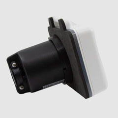 Hughes Auto SV30API-W Power Inlet Port; SafeView™; Manual Power Disconnect; 30 Ampere; 120 Volt; -20 To 65 Degree Celsius Working Temperature/ -40 To 85 Degree Celsius Storage Temperature; White; Nickel Plated Contacts; Twist Lock Design; ETL Certified; With Water Resistant Cover And Halo Status Light