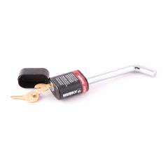 HUSKY TOWING - Trailer Hitch Pin; Bent Pin; 1/2 Inch Diameter; Use With 1-1/4 Inch Receiver; Rated TO 3500 Pound Maximum Load; Locking; With Dust Cap; Single; Includes 2 Keys - 33165