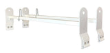 TrailFX FCLR004W Ladder Rack -  TFX Universal Van Racks -  600 Pound Capacity -  Universal 2 Bar 53 To 63 Inch Adjustable Length -  Powder Coated -  White -  Steel -  Fits Vans With Gutters