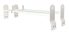 TrailFX FCLR004W Ladder Rack -  TFX Universal Van Racks -  600 Pound Capacity -  Universal 2 Bar 53 To 63 Inch Adjustable Length -  Powder Coated -  White -  Steel -  Fits Vans With Gutters