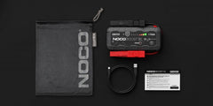 Noco GBX55 Battery Portable Jump Starter; UltraSafe ®; 12 Volt Lead-Acid Batteries; 1750 Amp Peak; With LED Flash Light; USB Port For Charging Smartphones/ Tablets/ Laptops/ Wearables And 60 Watt USB-C Input/ Output Connection; With Jumper Cable With HD Precision Battery Clamps/ 24 Inch USB-A To USB-C Cable/ Microfiber Storage Bag