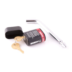 HUSKY TOWING - Trailer Hitch Pin; Bent Pin; 1/2 Inch Diameter; Use With 1-1/4 Inch Receiver; Rated TO 3500 Pound Maximum Load; Locking; With Dust Cap; Single; Includes 2 Keys - 33165