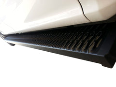 TrailFX ARBV006B Running Board -  TFX Aggressive Boards -  53 Inch Length -  Powder Coated -  Titanium Black -  Aluminum -  Unlighted -  Rocker Panel Mount -  250 Pound Capacity -  6-1/2 Inch Width -  Single -  For Passenger Side Sliding Door