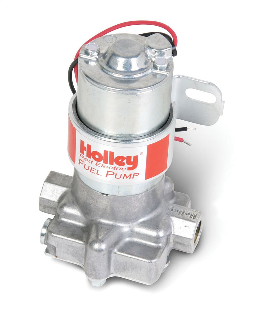 Holley Performance 12-801-1 Fuel Pump Electric; 97 GPH Free Flow and 71 GPH at 4 PSI; 7 PSI Maximum Pressure; Without Regulator; 3/8 Inch NPT Inlet/Outlet; 12 Volts; Rotor/Vane