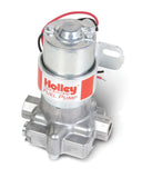 Holley Performance 12-801-1 Fuel Pump Electric; 97 GPH Free Flow and 71 GPH at 4 PSI; 7 PSI Maximum Pressure; Without Regulator; 3/8 Inch NPT Inlet/Outlet; 12 Volts; Rotor/Vane
