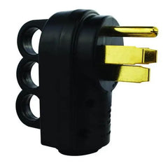 Hughes Auto 50APLUG Power Cord Plug End; Replacement Plug; 50 Amps; Male Ends; With Plug Head Handle Grip; Black