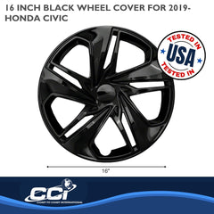 Coast2Coast: IWC54116BLK Wheel Cover -  16 Inch -  Black -  Plastic -  Set Of 4
