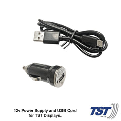 Truck System Technology (TST) TST-507-RV-6 Tire Pressure Monitoring System - TPMS; 507 Series; For Use On Rubber Or Metal Valve Stems And For RV And Trailer Applications; 6 Cap Sensors; 3-1/2 Inch TST Wide Screen Monochromatic Display; With Audio And Visual Alerts; With Two Installation Wrenches/ Rubber Display Mount/ Suction Cup Display Mount/ USB And 12 Volt Charging Capabilities/ Detailed User Manual/ One 507 Repeater