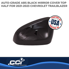 Coast2Coast: MC67549BK Exterior Mirror Cover -  Top Half Cover -  Painted -  Gloss Black -  ABS Plastic -  Set Of 2