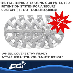 Coast2Coast: IWC52116C Wheel Cover -  16 Inch -  10 Spoke -  Chrome Plated -  Plastic -  Set Of 4