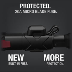 Noco GC009 Battery Charger Adapter; Fits Noco Marine Battery Charger Part Numbers G750/ G1100/ G3500/ G7200 And G4; SAE Adapter Connect To Old Battery Charger Accessories With Traditional SAE Connectors; Red/ Black; With Built In Fuse Protection