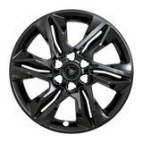 Coast2Coast: IWCIMP438BLK Wheel Skin -  IMPOSTOR ® -  18 Inch -  6 Split Spokes -  Snap-On/Center Retention -  Painted -  Gloss Black -  ABS Plastic -  Set Of 4