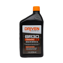 Driven Racing Oil/ Joe Gibbs 01806 - Break-In Oil -  BR 30 Series -  Used To Provide Excellent Ring Sealing For Restrictor Plate/ Drag Race And OEM Rebuild Engines -  Use Should Not Exceed 400 Miles -  SAE 5W-30 -  Conventional -  1 Quart Bottle -  Single