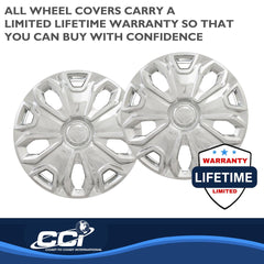 Coast2Coast: IWC51216C Wheel Cover -  16 Inch -  5 Split Spoke -  Chrome Plated -  Plastic -  Set Of 4 -  Standard Leg