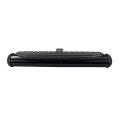 GO RHINO - Truck Step; Hitch Mount; Fits 2 Inch Receivers; 4 Inch Oval Tubular Step; Non-Extendable; Stationary; Powder Coated; Black; Steel; 24 Inch Width - 460B