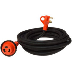 Valterra A10-3025ED Power Cord -  Mighty Cord ™ -  Power Supply Cord -  3 Prong -  Single Detachable Outlet With Locking Ring -  30 Amp -  25 Foot Length -  Black -  With Finger Grip Handle on Male End -  cETL Listed