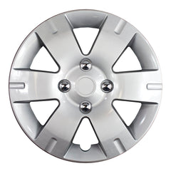 Coast2Coast: IWC43615S Wheel Cover -  15 Inch -  6 Spoke -  Silver -  Plastic -  Set Of 4 -  Standard Leg