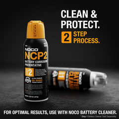 Noco A202 Battery Terminal Corrosion Preventer; NCP2 ®; Protects Battery Terminals/ Cables/ Hold-Downs/ Enclosures/ Boxes/ Carriers From Corrosion; Spray On Liquid; 12.25 Ounce Aerosol Spray; Flammable; Single