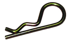 JR PRODUCTS - Trailer Hitch Pin Clip; Use To Secure Standard Hitch Pin; 1/2 Inch; 5/32 Inch Diameter; Chrome Plated; Steel; Pack Of 2; 3/8 Inch Diameter x 1-1/2 Inch Usable Length; Zinc Plated; Steel - 1134