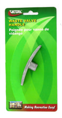 Valterra T1003-6MNVP Sewer Waste Valve Handle -  Bladex ™ -  Replacement For Valterra Handle Actuated Sewer Waste Valves -  Metal -  Silver -  With Retail Package