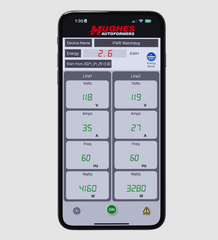 Hughes Auto PWD50EPOHW Surge Protector; Power Watchdog Gen II; Hardwired Installation; 50 Ampere Operating Current; With Emergency Power Off; Built-In Bluetooth And WiFi