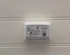 MTI Industry 62-542-WT-TR Carbon Monoxide Detector; Safe-T-Alert ™; Flush Mount Detector; Alerts To Leak With Beeping; Without Digital Display; 13.8 Volt DC; White; 4-1/2 Inch Width x 3-1/4 Inch Height x 1-1/4 Inch Thick; With Trim Ring