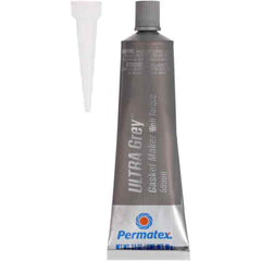 Permatex 22074 Gasket Maker; Ultra Grey ®; Used As Gasket For Intake Manifold End Seals/ Oil Pans/ Thermostat Housings/ Valve Covers/ Water Pumps; 0.5 Ounce Tube; Withstands -65 Degree Fahrenheit To 450 Degree Fahrenheit Temperature; Gray