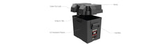 Noco BG6V Battery Box; HM306BKS; Fits 6 Volt Automotive/ Marine/ RV Batteries; Snap-Top; Rugged Design; Black; Reinforced Plastic; Fully Ventilated; 10.6 Inch Length x 7.6 Inch Width x 11.2 Inch Height Internal Dimension; 14.1 Inch Length x 10.6 Inch Width x 12.4 Inch Height External Dimension; UV Resistant; Impact Resistant To -20 Degree Fahrenheit; Coast Guard/ ABYC Certified; Includes 54 Inch Battery Box Strap