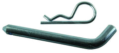 JR PRODUCTS - Trailer Hitch Pin; Bent Pin; 5/8 Inch Diameter; 5-3/4 Inch Usable Length; For Use With Class V Hitches; With Clip; Chrome Plated; Steel - 1065