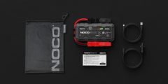 Noco GBX75 Battery Portable Jump Starter; UltraSafe ®; 12 Volt Lead-Acid Batteries; 2500 Amp Peak; With LED Flash Light; USB Port For Charging Smartphones/ Tablets/ Laptops/ Wearables And 60 Watt USB-C Input/ Output Connection; With Integrated HD Precision Battery Clamps/ 24 Inch USB-A To USB-C Cable/ 24 Inch 12 Volt To USB-C Cable/ Microfiber Storage Bag