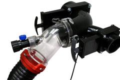 Valterra F02-4100 Sewer Hose Reverse Flush Valve -  RV Hydroflush -  Use To Break Up Plugged Tanks And Clean Tank/ Pipe/ Valve and Drain Hose -  With 45 Degree Adapter/ Internal Backflow Preventer and Removable Anti-Siphon Valve