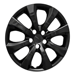 Coast2Coast: IWC54216BLK Wheel Cover -  16 Inch -  Eight Spoke -  Painted Glossy Black -  ABS Plastic -  Set Of 4