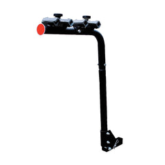 HUSKY TOWING - Bike Rack; 2 Inch Receiver Hitch Mount; Holds 4 Bikes; Up To 120 Pound Weight Capacity; Cradle System; Without Lock; Non-Foldable; Black Powder Coated; Steel - 81147