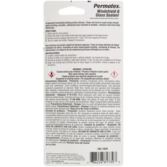 Permatex 81730 Windshield Sealer; Used For Windshields/ Sunroofs/ Windows/ Headlamp Assemblies/ Marine Glass/ RV Vents And Windows; 1.5 Ounce Tube; Single