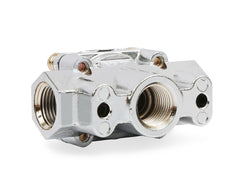 Holley Performance 12-803 Fuel Pressure Regulator; 4-1/2-9 PSI; 3/8 Inch NPT Inlet/Outlets; Gasoline; Satin Chrome; Aluminum; With Mounting Bracket