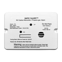 MTI Industry 25-742-WT Carbon Monoxide/ Propane Leak Detector; Safe-T-Alert ™; Detects Both LP And CO Gas; Alerts To Leak With Beeping; With LED Indicator; Flush Mounting; 12 Volt DC Hardwire; White