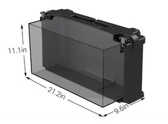 Noco HM408 Battery Box; Fits 4D Group Batteries; Black; Polyethylene Plastic; Full Flow Ventilation; With Captive Lid; Large Cable Entry Holes; Impact Resistant To -40 Degree Fahrenheit