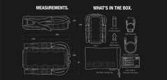 Noco GB70 Battery Portable Jump Starter -  Boost HD -  12 Volt Lead-Acid Batteries
