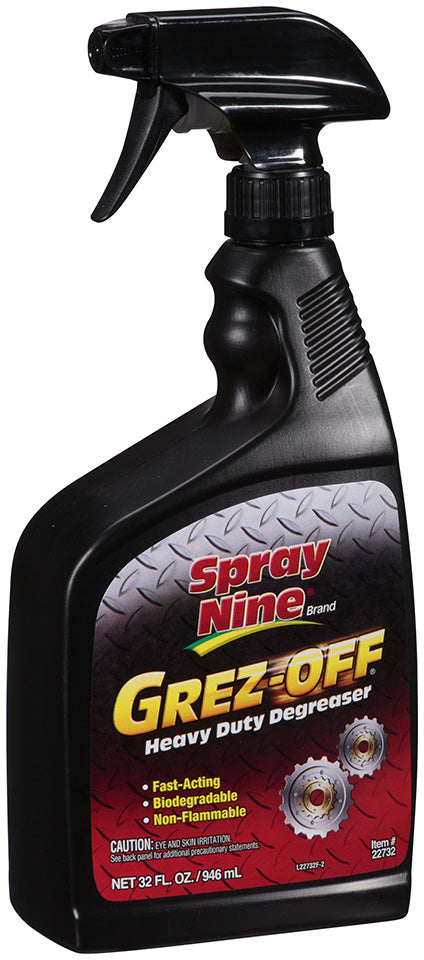 Permatex 22732 Degreaser; Spray Nine ® Grez-Off ®; Single; 32 Ounce Trigger Spray Bottle