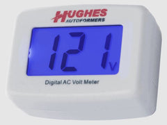 Hughes Auto DVM1221 Line Voltage Monitor; Provides A Continuous And Accurate Reading Of AC Line Voltage; Plug In Wall Socket; Measures Voltage Between 90 To 132 Volt AC; Digital Display; Can Also Be Used As A Night Light